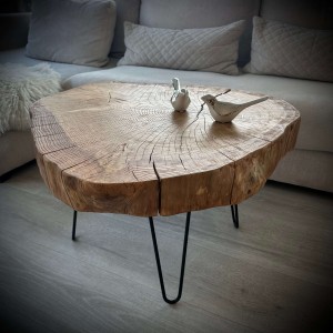 Large coffee table XXL in a natural color 90 cm (1) (1)